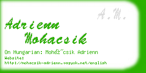 adrienn mohacsik business card